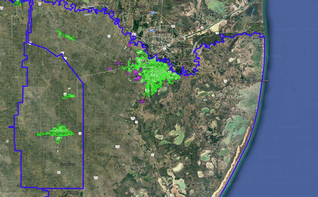 Urban AGEBs in a Mexico municipio boundary