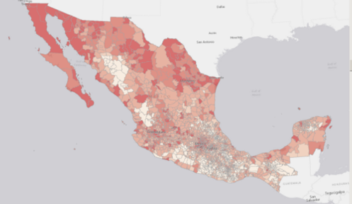 Mexico municipio boundaries and income data