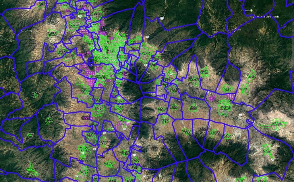 Municipios and AGEBs in Mexico for income data and demographics